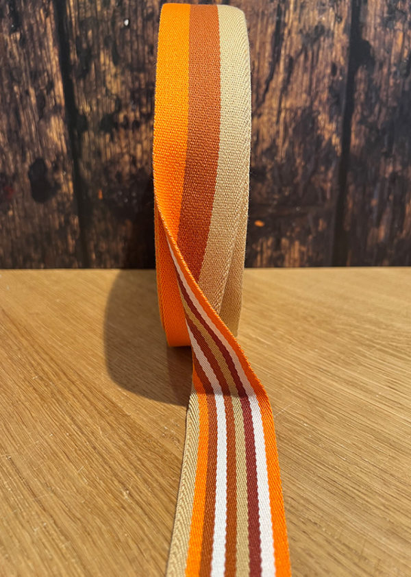 Gurtbänder-gestreiftA-orange