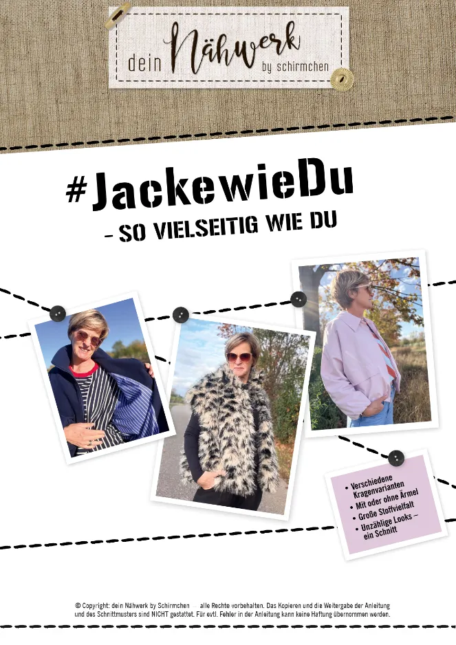 Deckblatt-Jacke wie du